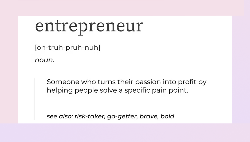 Definition of Entreprenuer