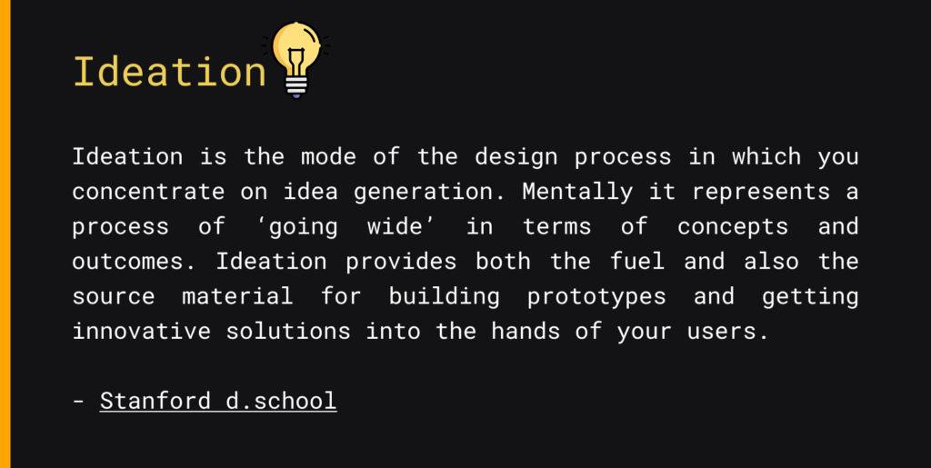 Ideation Philosophy by Stanford