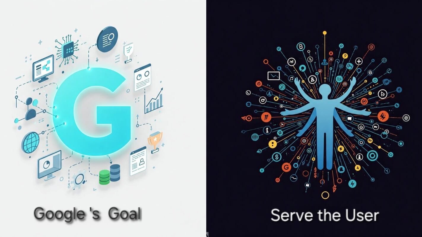 Googles goal is to serve the user